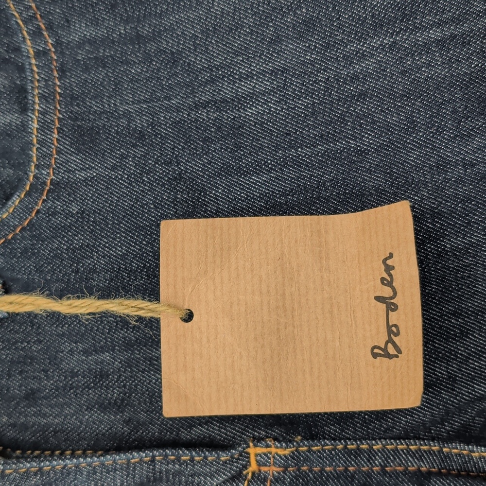 New BODEN Dark Blue Wash Slim Straight Leg Jean 2R / 2 Regular 30.5" Inseam - Picture 3 of 10